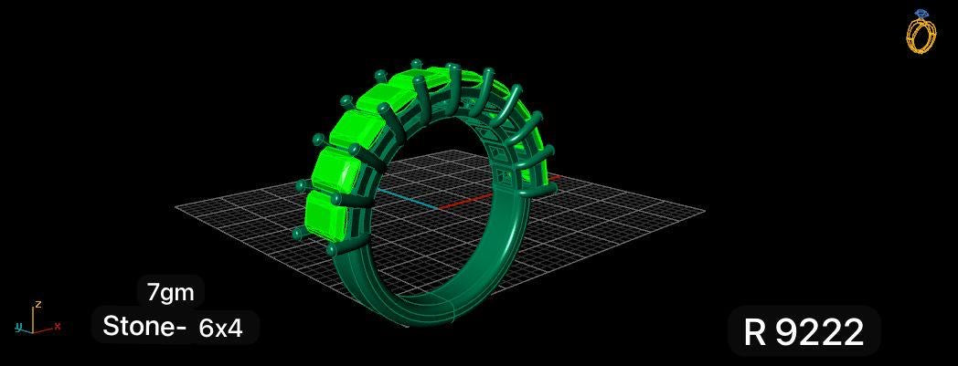 Half Ruby Eternity Ring