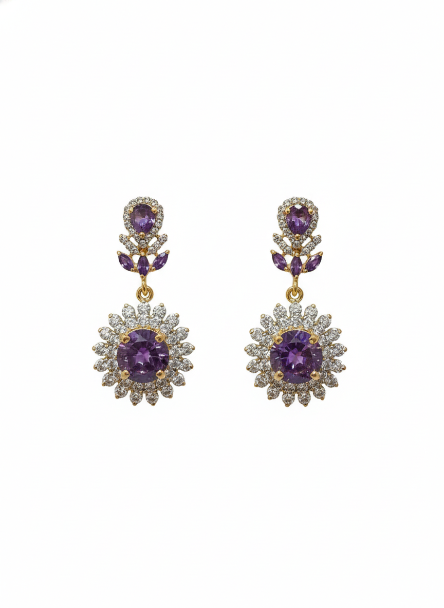 Amethyst Dangler Earrings