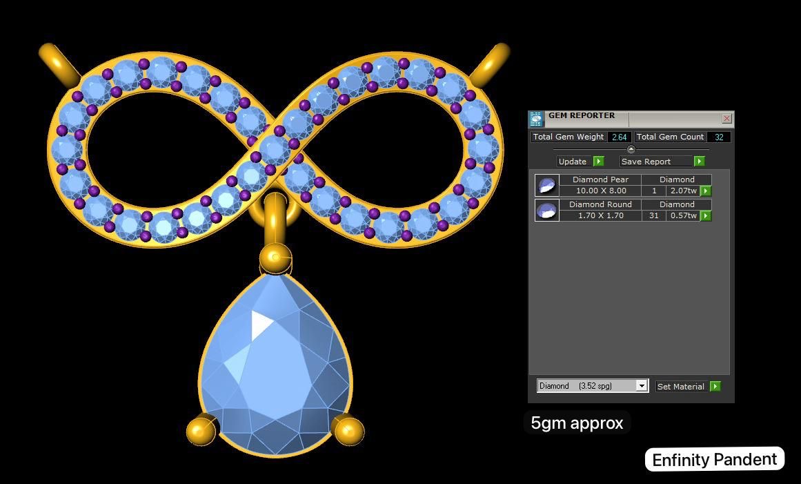 Prachi's Infinity Mangalsutra set