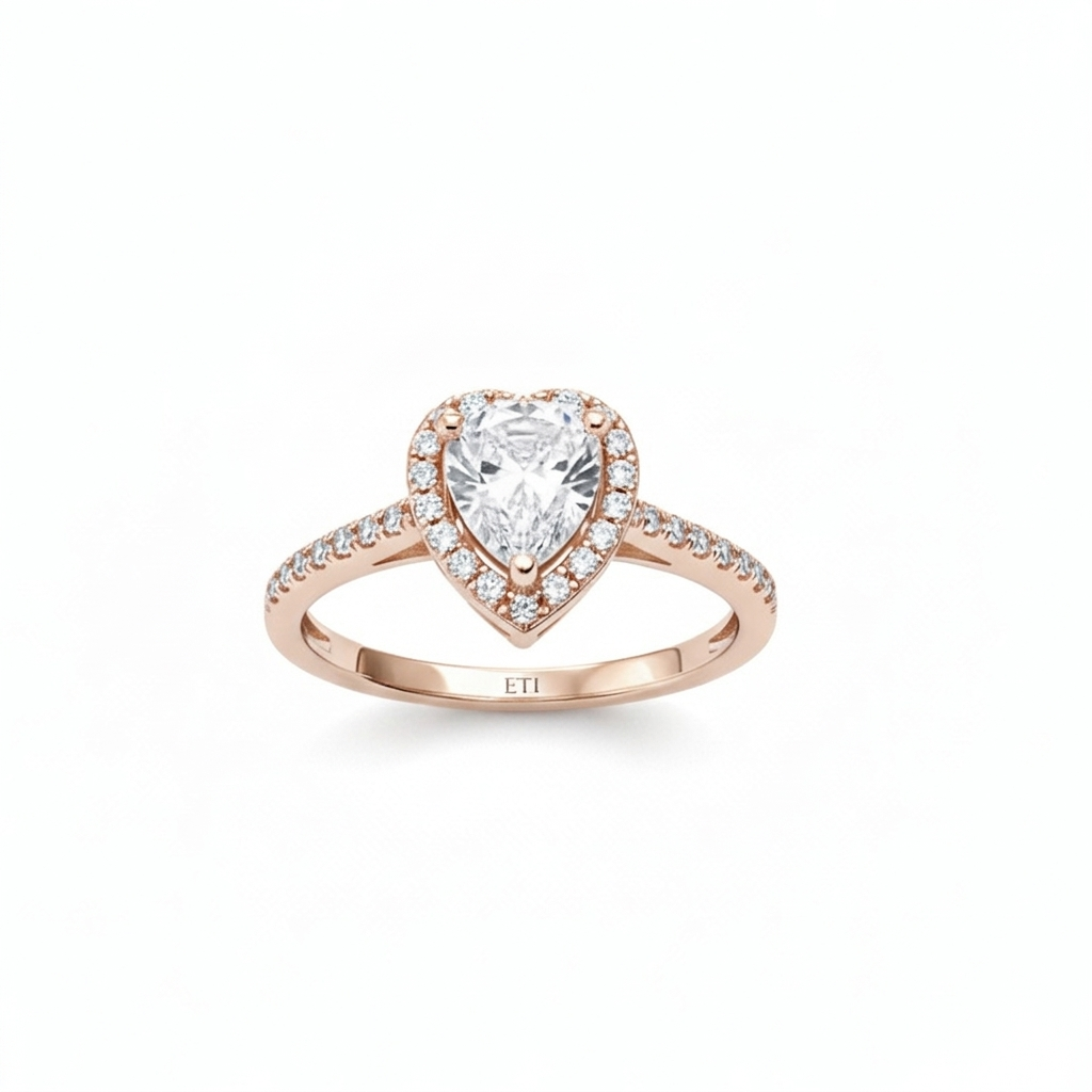 Heart Halo Ring