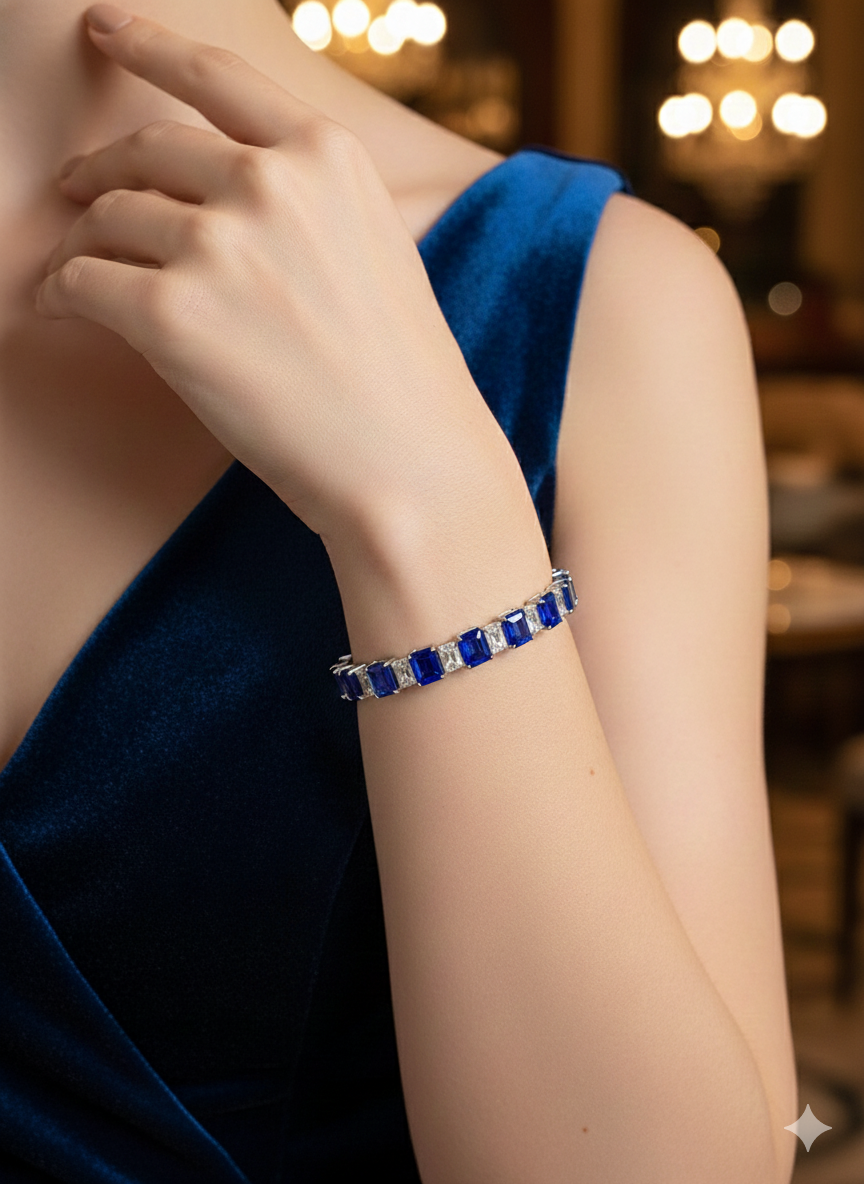 Gemstone Openable Bracelet