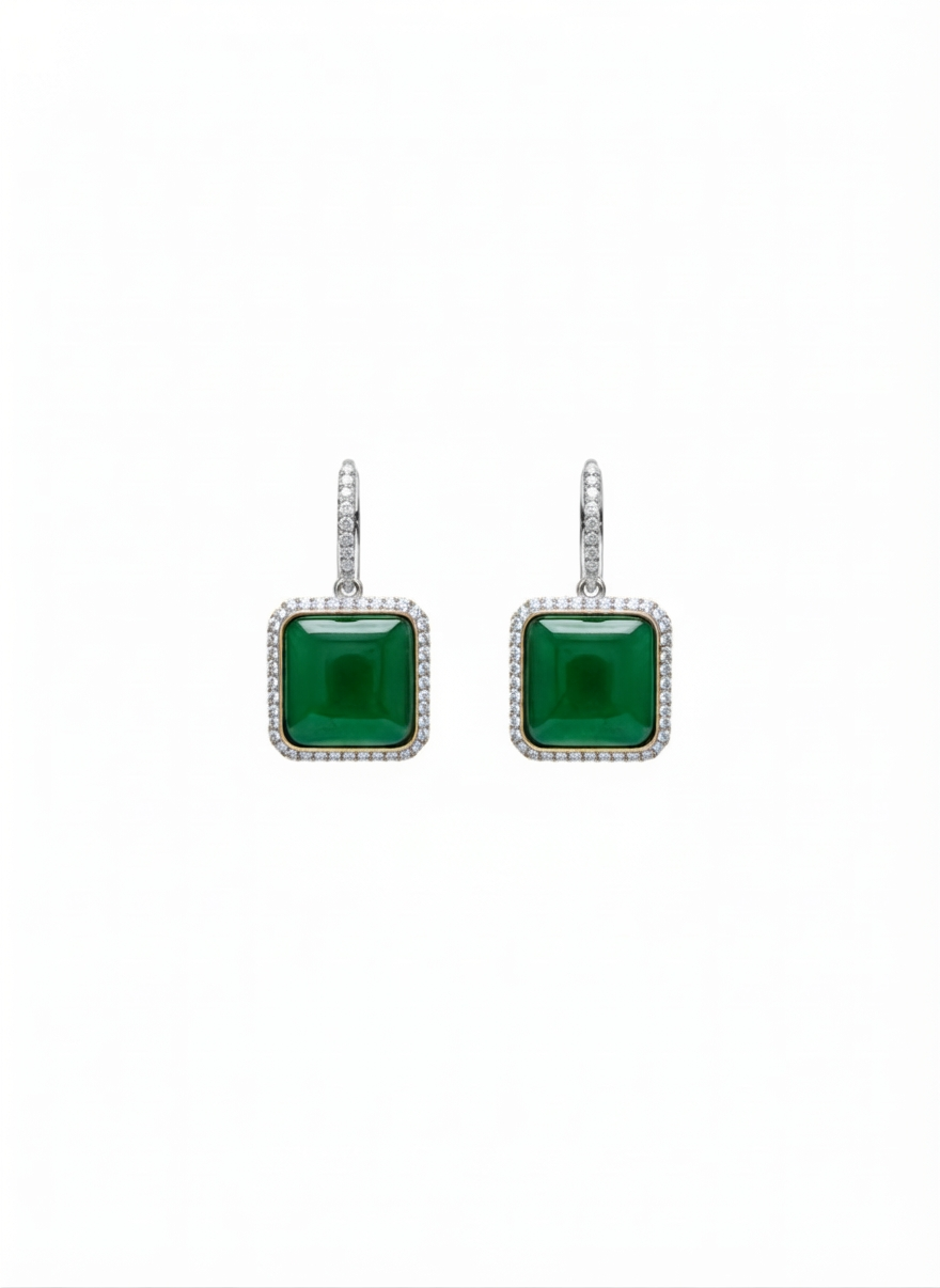 Deepika Emerald Earrings