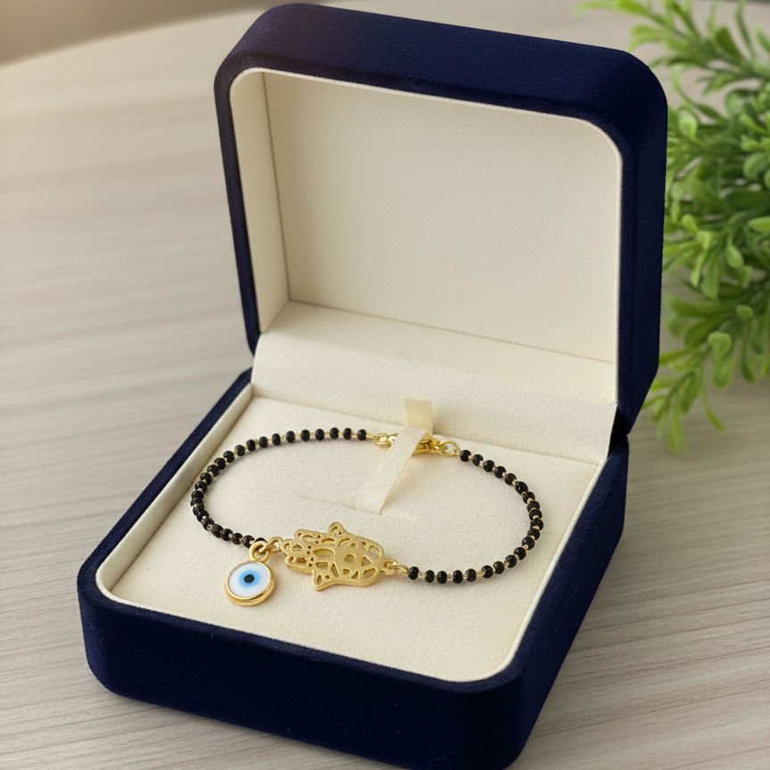 Hamsa Mangalsutra Bracelet
