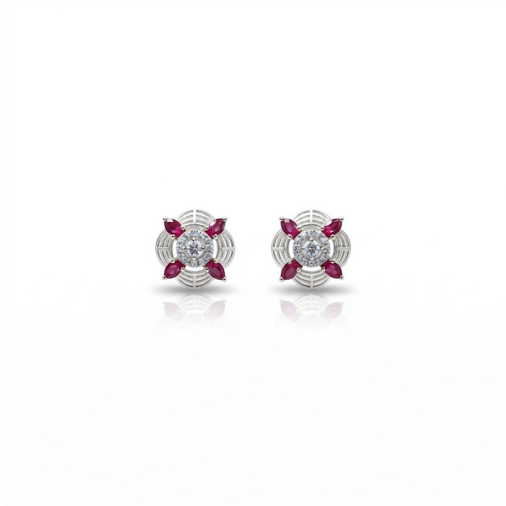Celestial Ruby Earrings