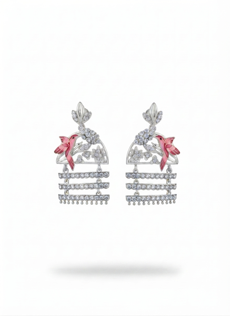 Bird Diamond Earrings