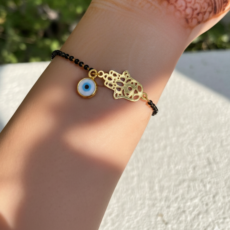 Hamsa Mangalsutra Bracelet