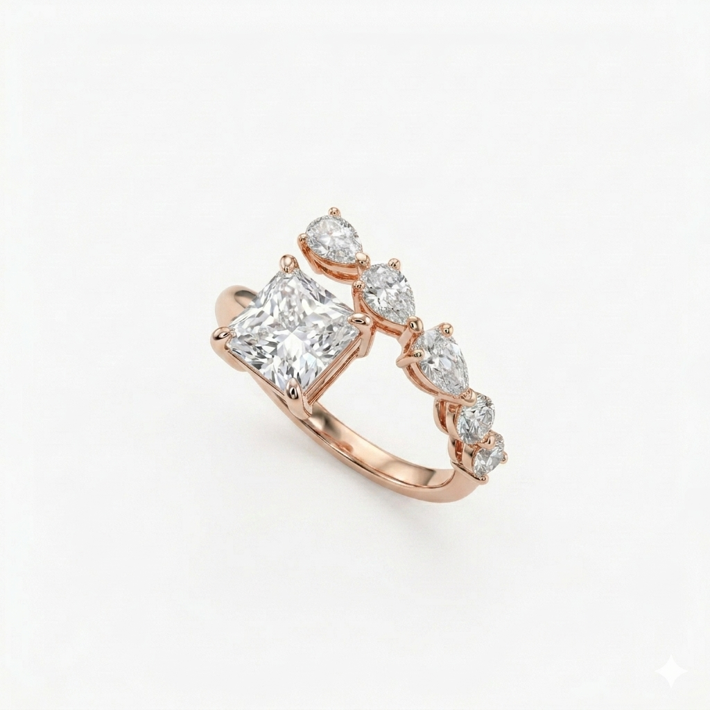 Princess Pear ring