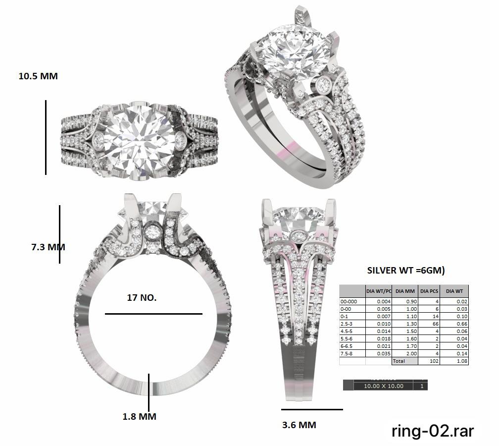 Solitaire Dazzle Ring