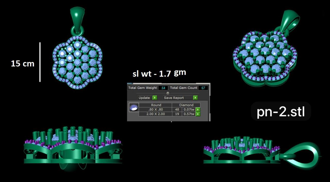 Blossom Diamond Pendant