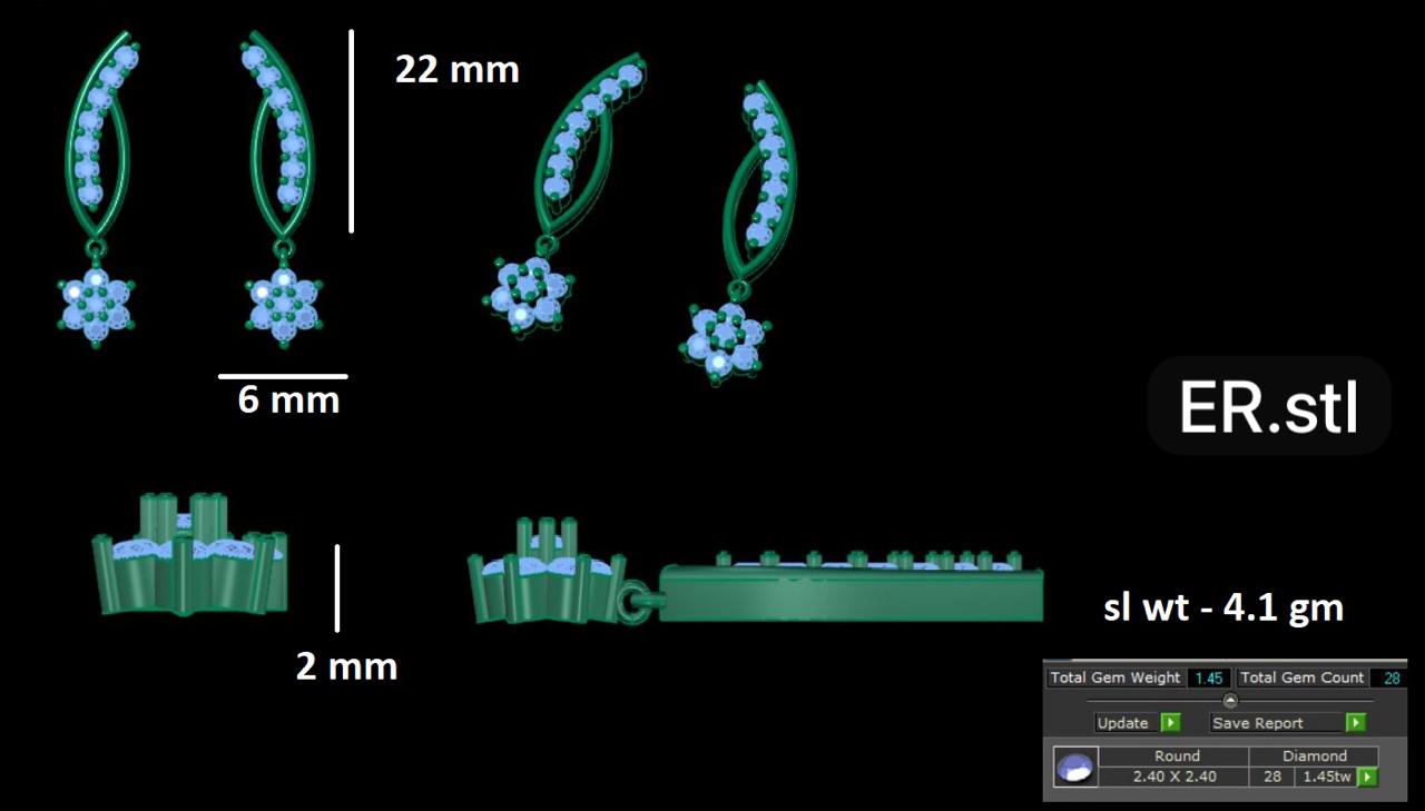 Daisy Flower Earrings