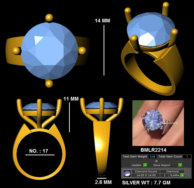 Luxe Solitaire Ring - Moissanite