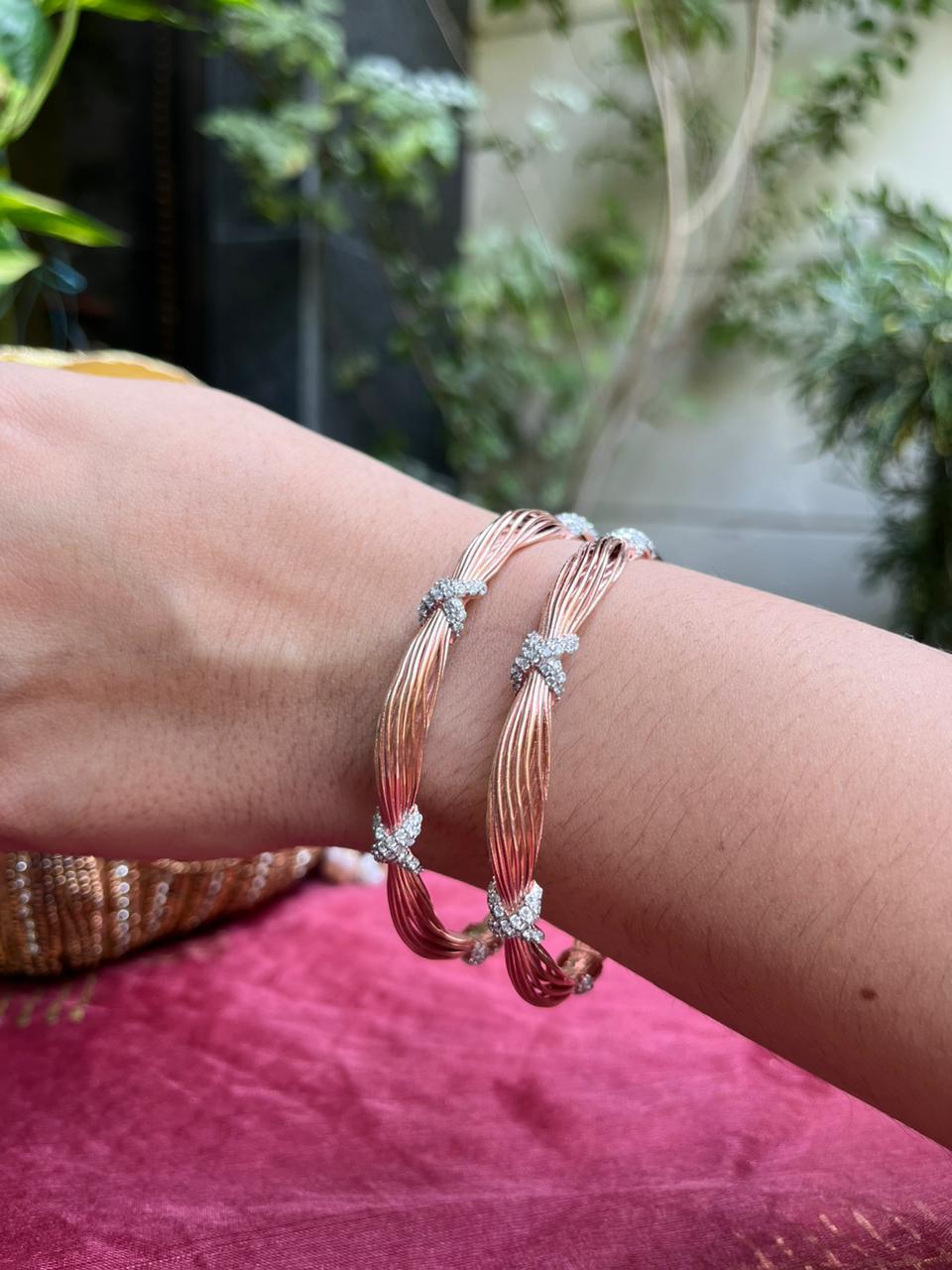 Diamond Wired Bangles