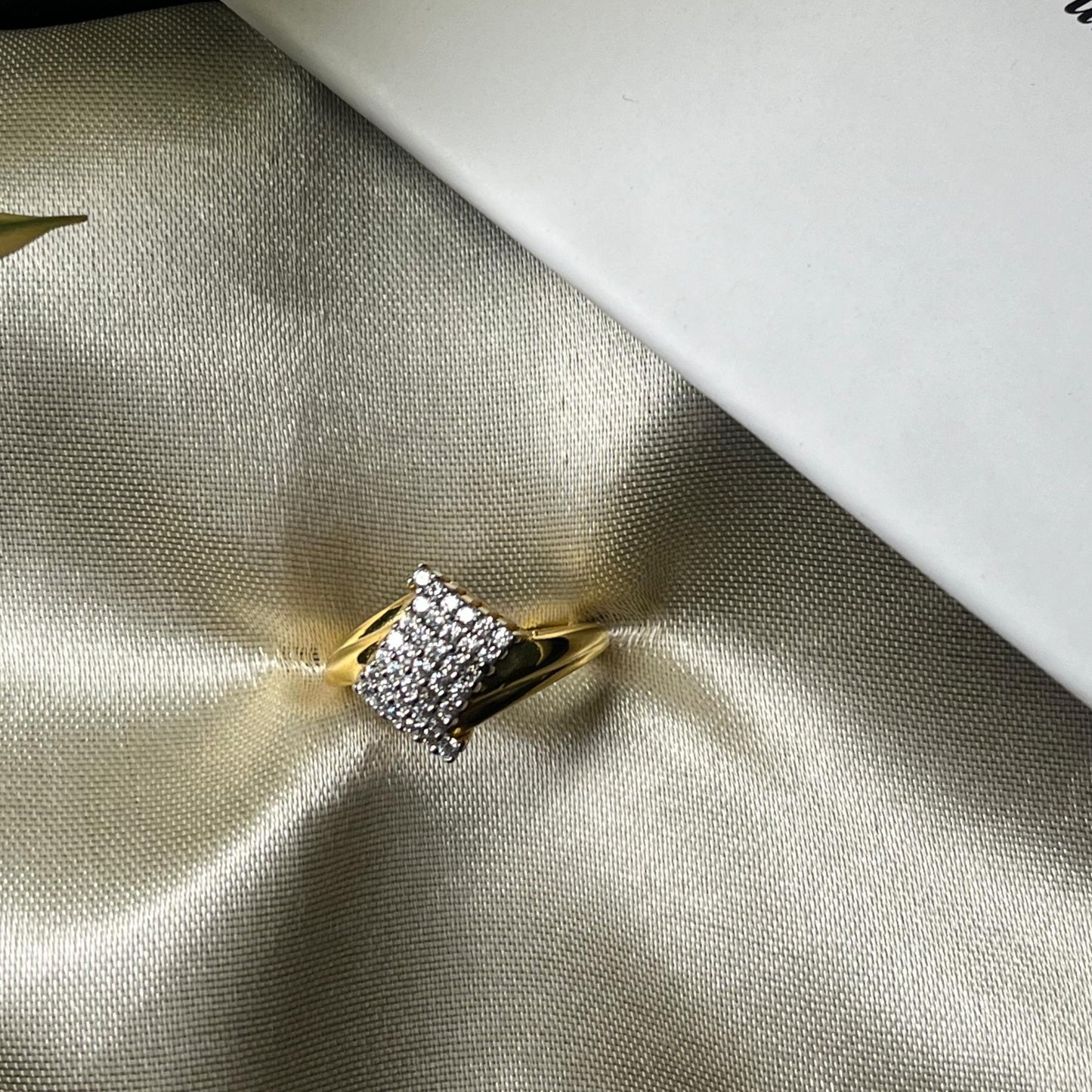 Gold Geometric Ring