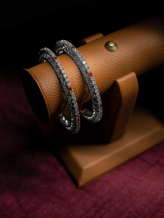 Rosette Diamond Bangles