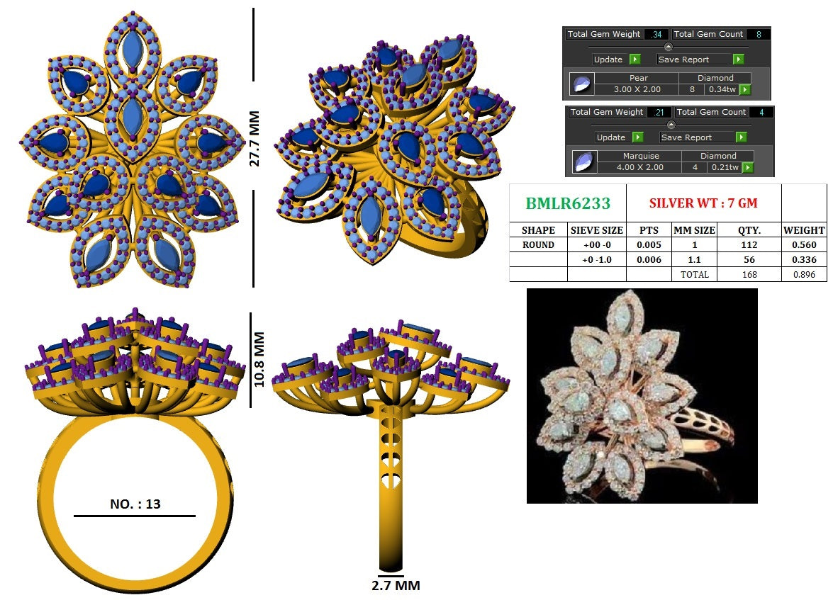 Lily Spark Ring