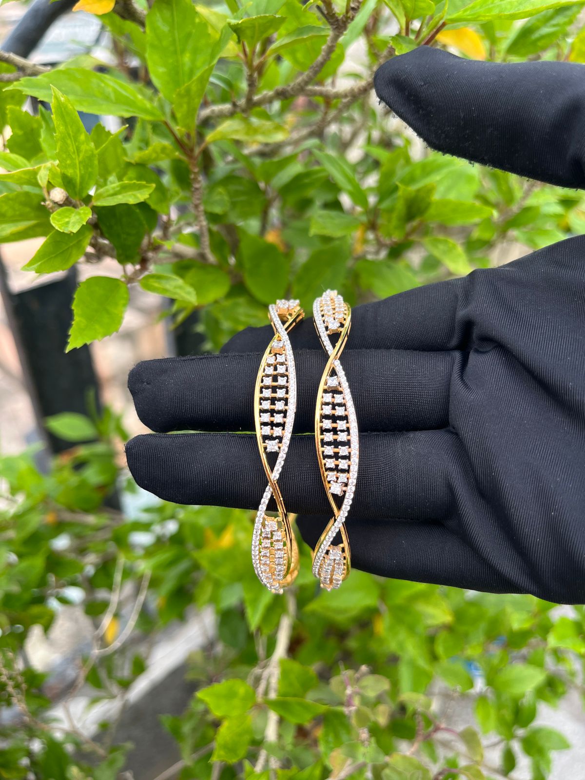 Wave Cut Bangles