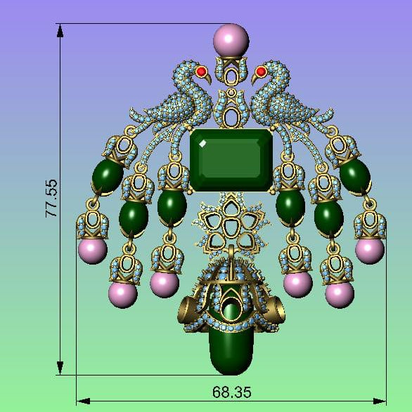 The Mayur Moissanite Necklace