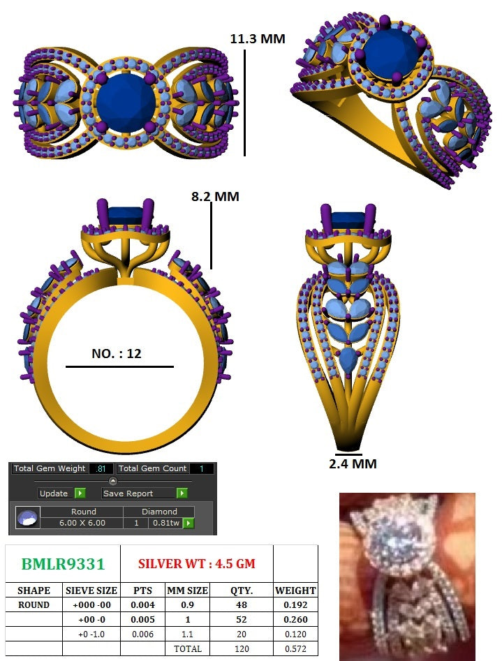 Solitaire Mahira Ring