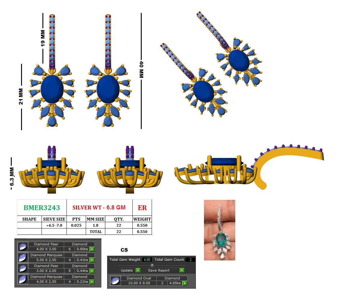 Dilruba Pendant Set