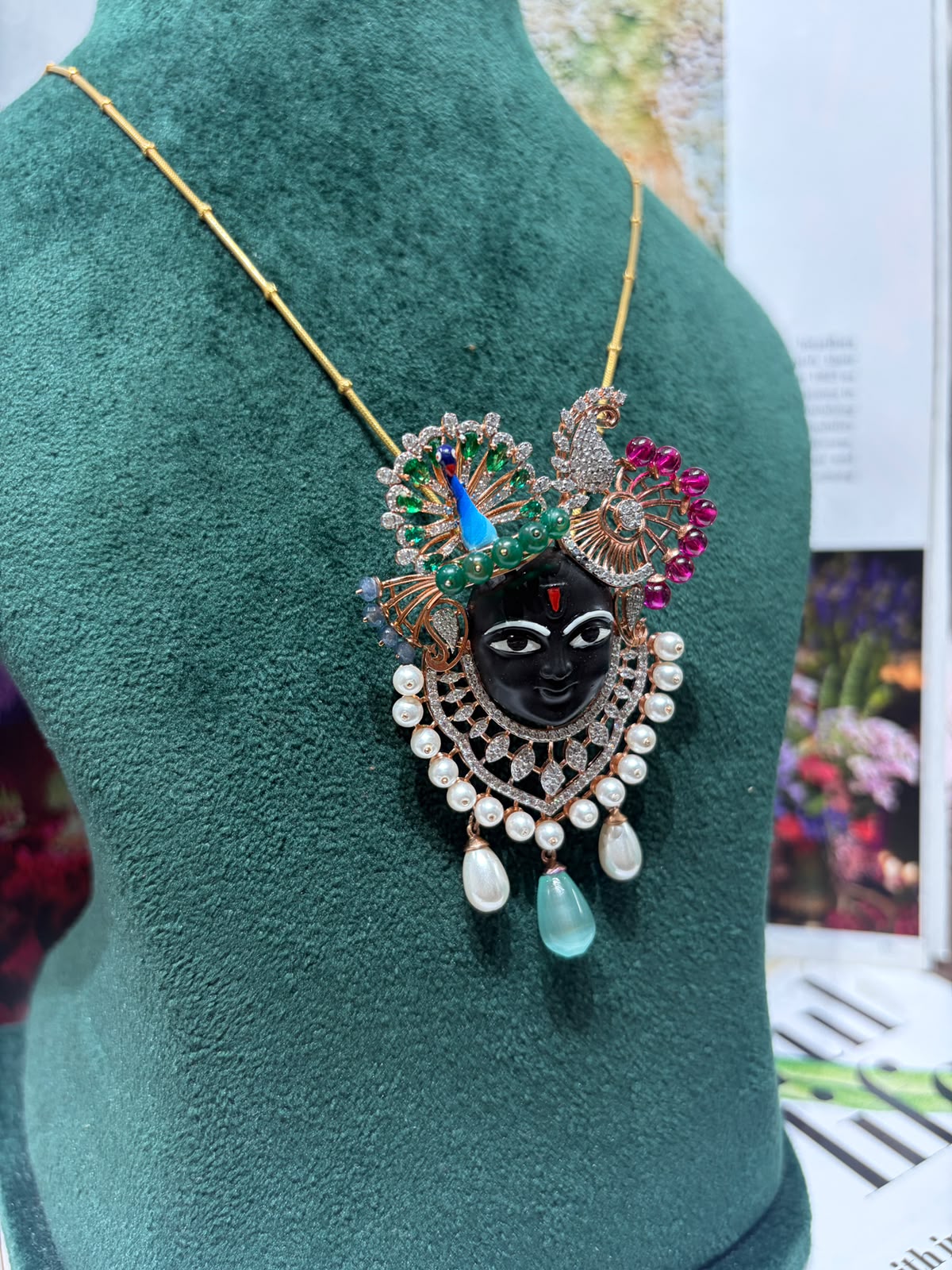 Mayur Shree Nath ji pendant