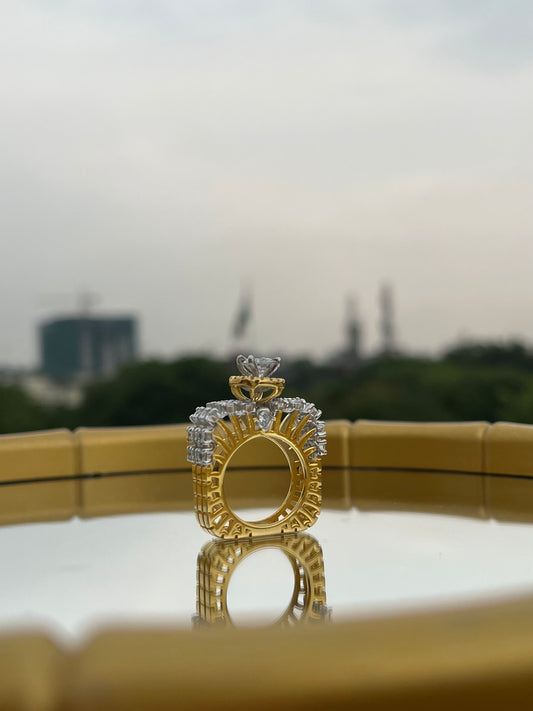 Unleash the elegance of the Square Solitaire Ring by ETI - House of Silver.