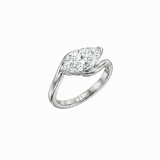 Marquise Moissanite Ring