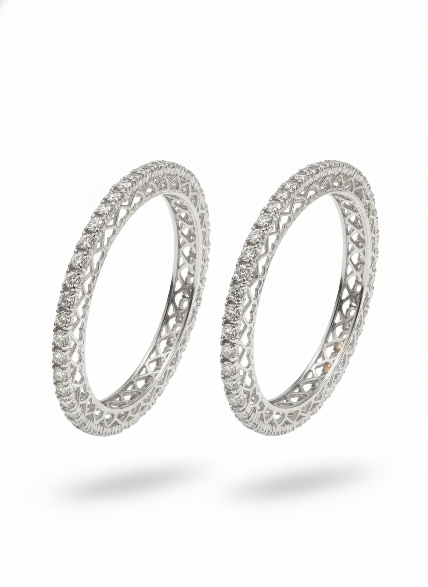 Solitaire Single Line Bangles