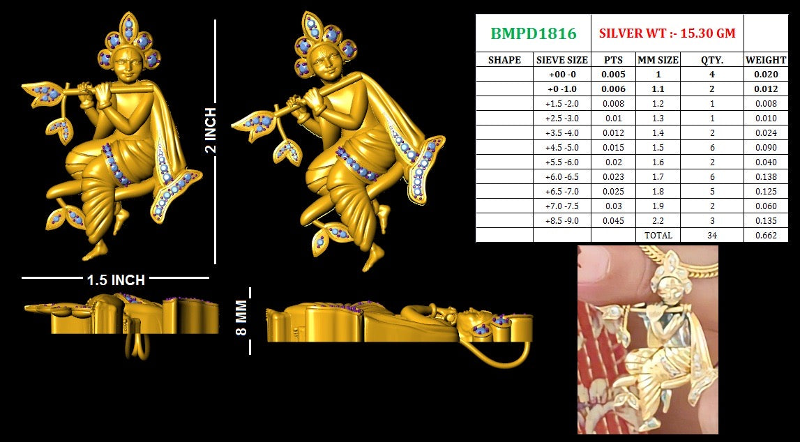 Krishna Pendant Chain