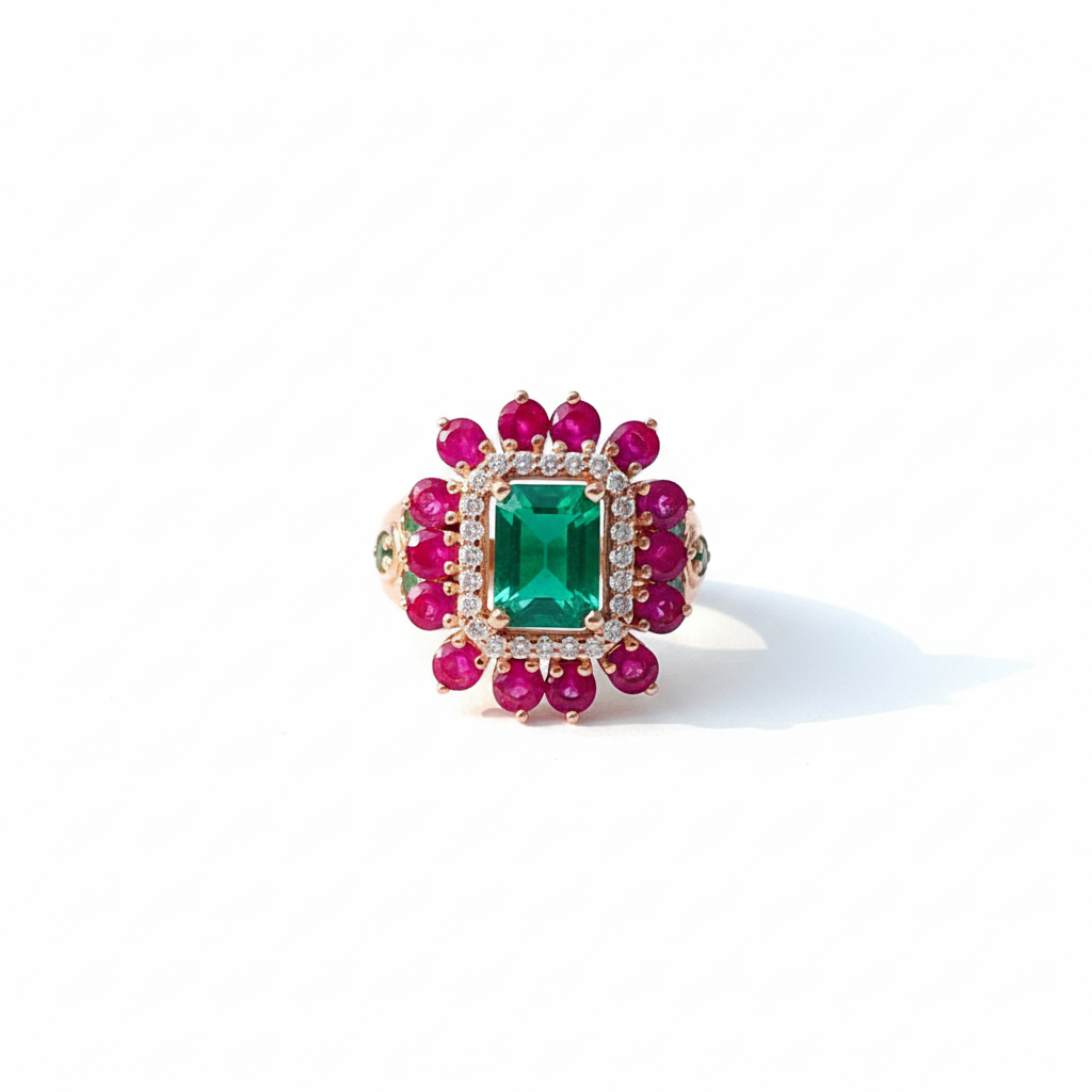 Ruby Emerald Ring