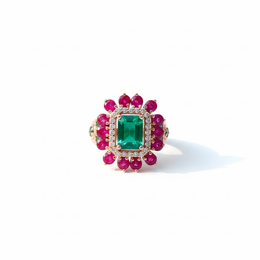 Ruby Emerald Ring