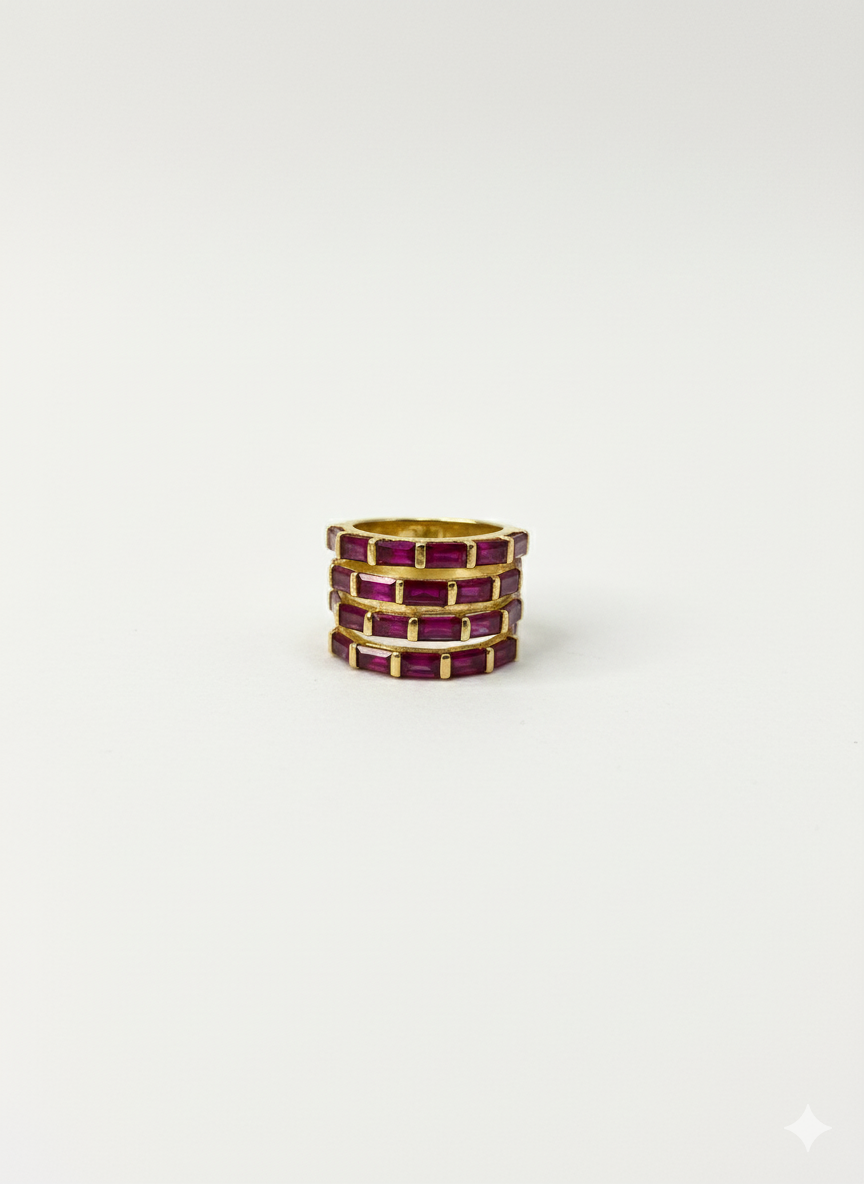 Spiral Ruby Ring