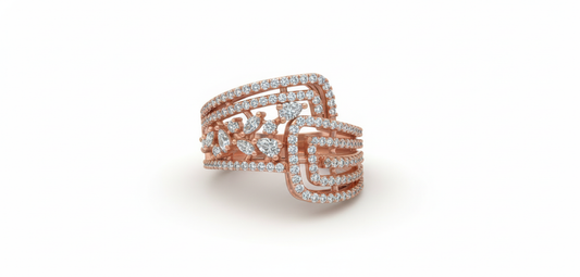 Overlapping Band Ring