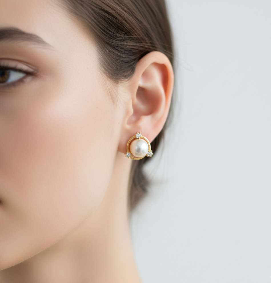 Celestial Pearl Earrings