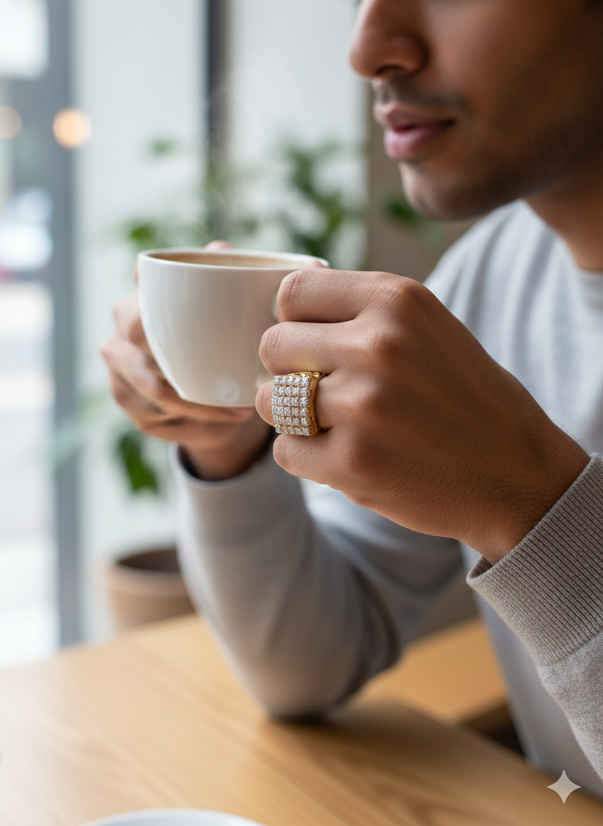 Moh Diamond Ring For Men