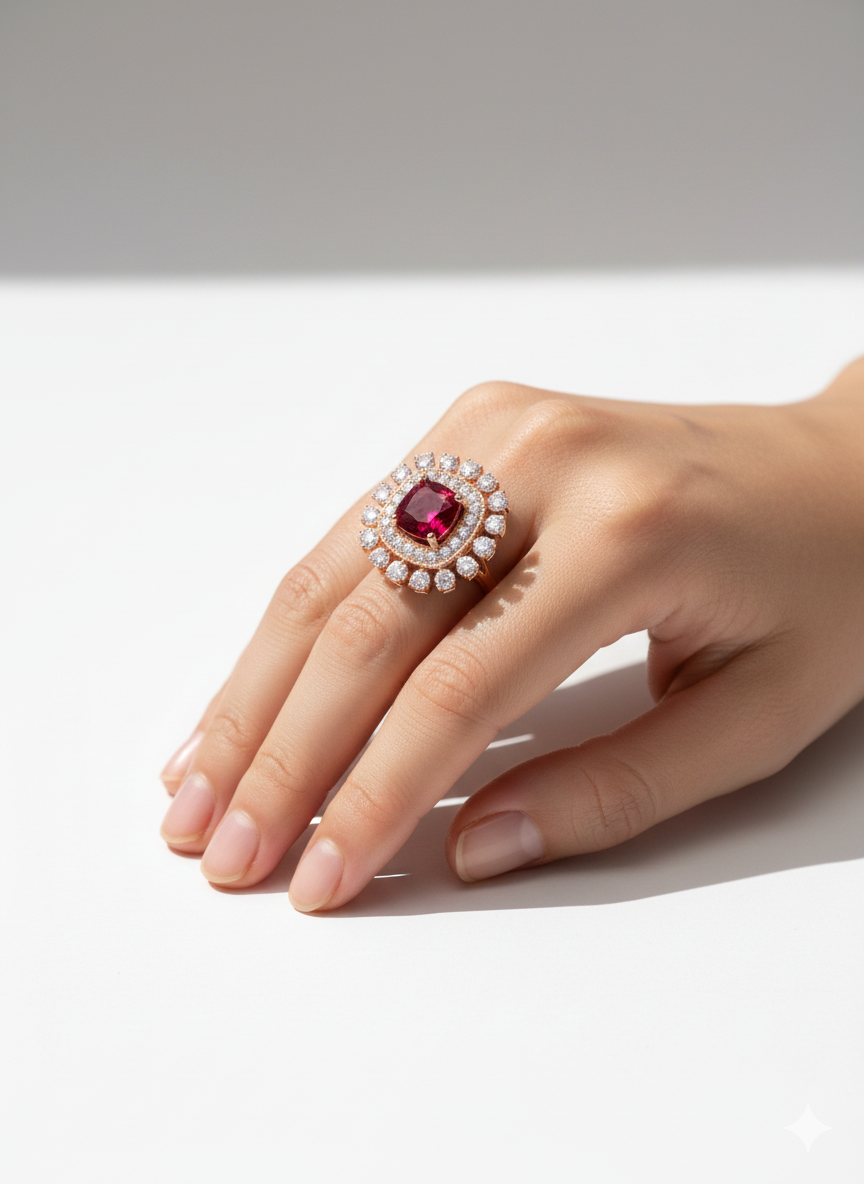 Tulip Diamond Ring