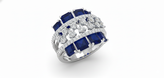 Sapphire Bloom Ring