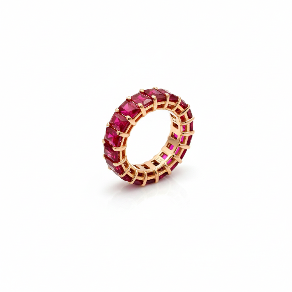 Gemstone Eternity Ring