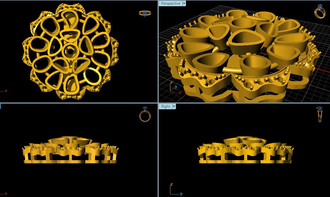 Kundan Polki Floral Earrings