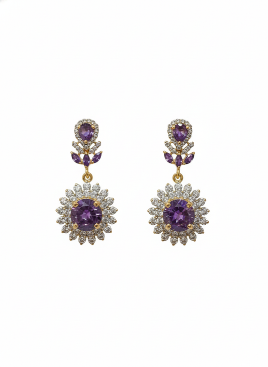 Amethyst Dangler Earrings