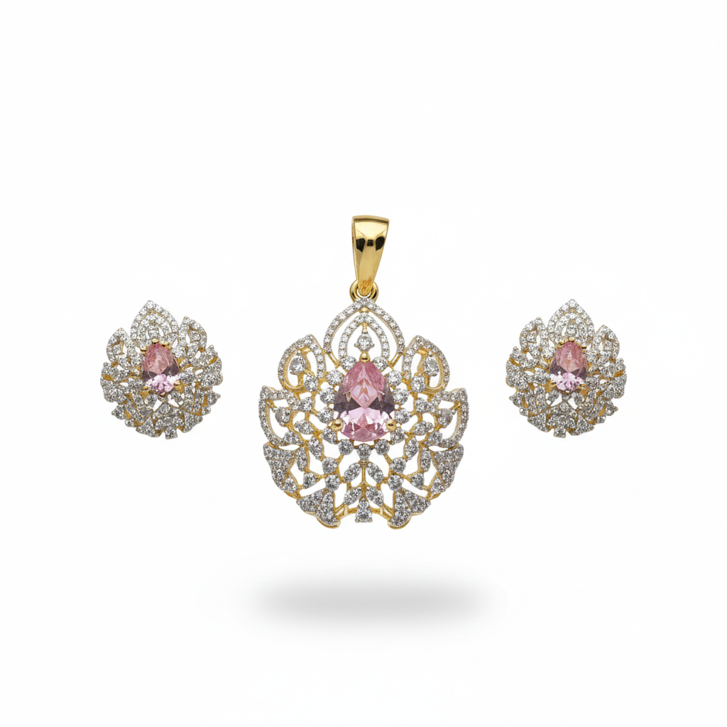 Rose Pendant Set