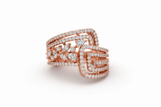 Overlapping Band Ring