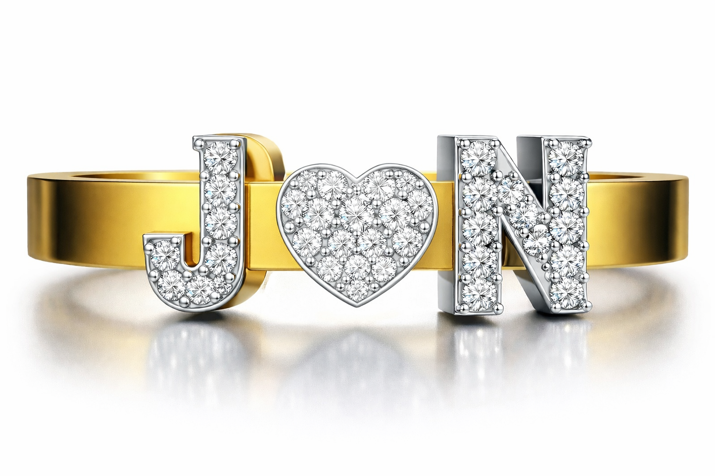 Initial Half Eternity Ring