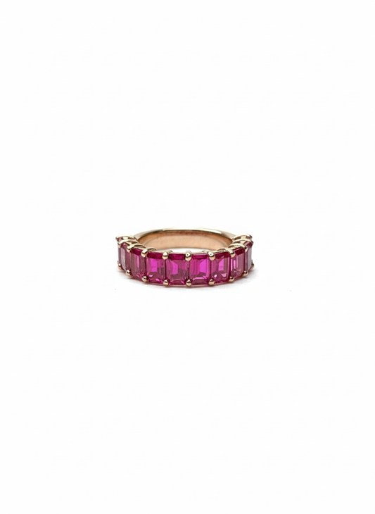 Half Ruby Eternity Ring