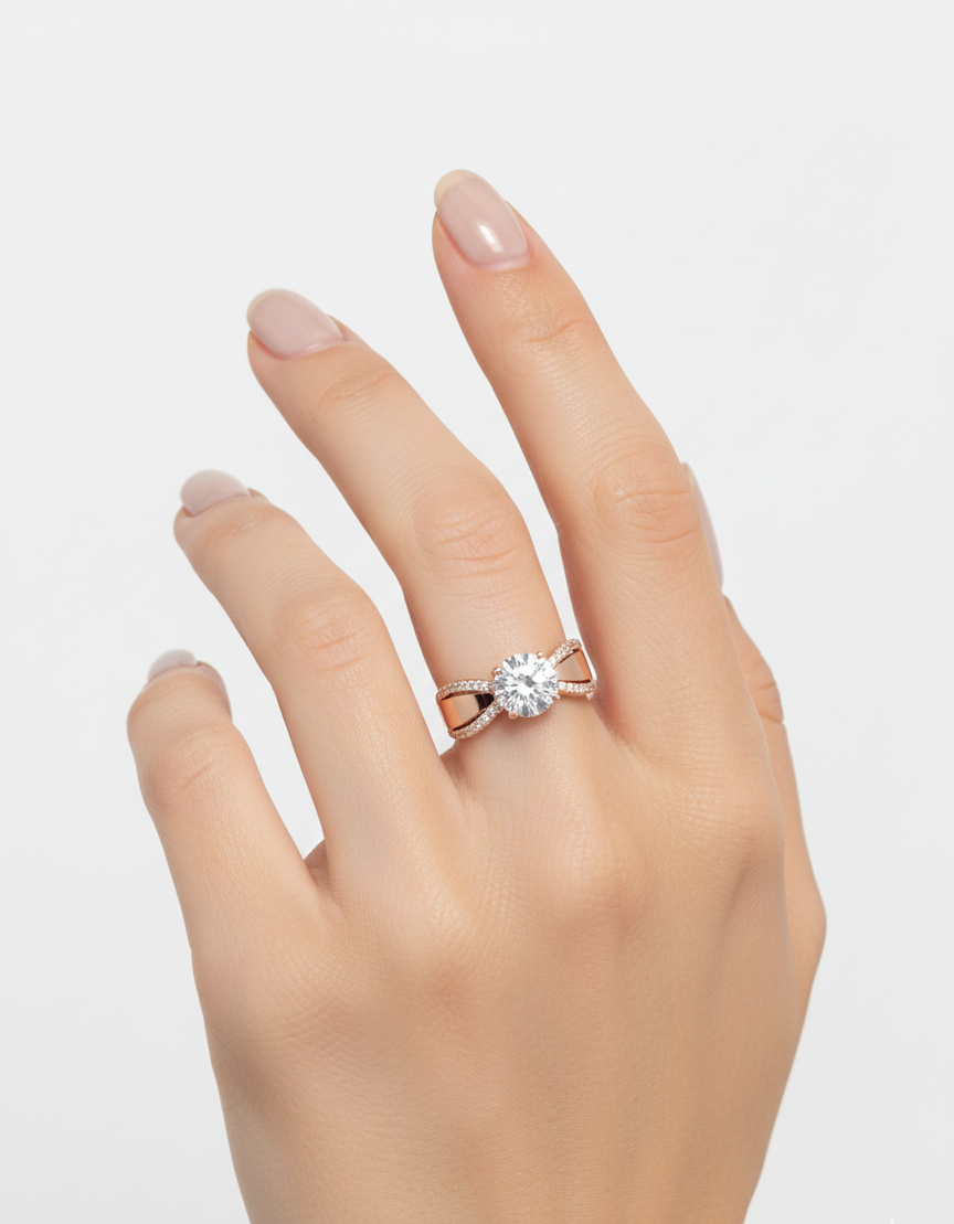 Lusture Solitaire Ring