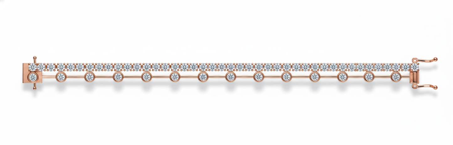 Double Layer Tennis Bracelet