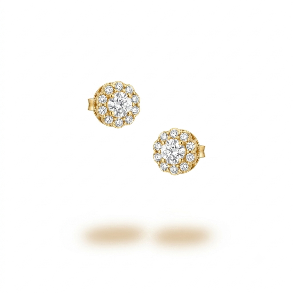 Stud Floral Earrings