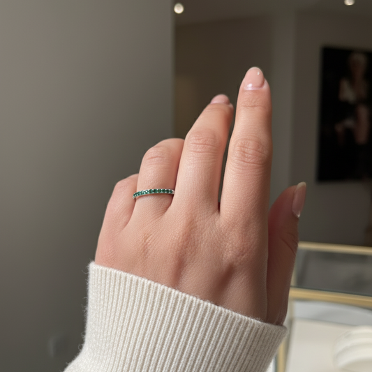 Emerald Band Ring