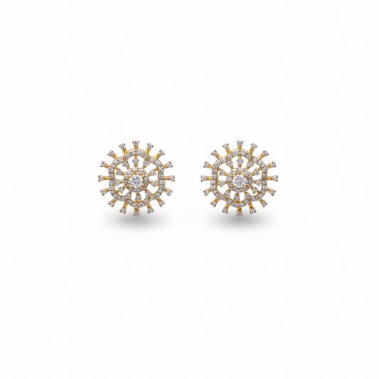 Sapphire Diamond Floral studs