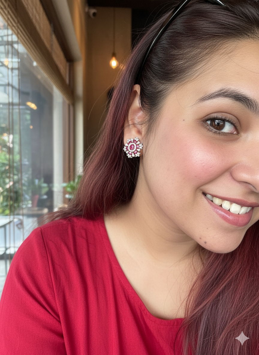 Ruby Love Earrings