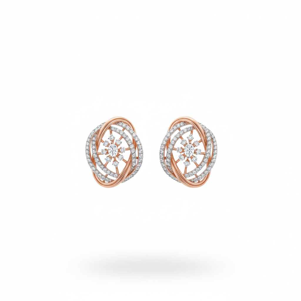 Twirled earring